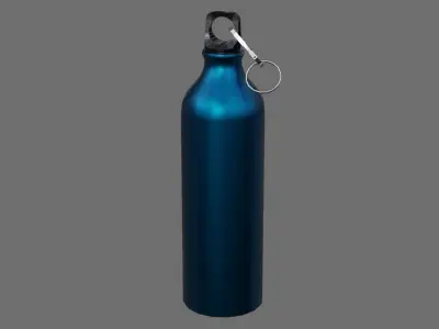 Water Bottle 1A Low-poly 3D model