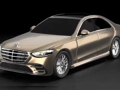 Mercedes-Benz S-Class 2021 3D model exterior 3D model