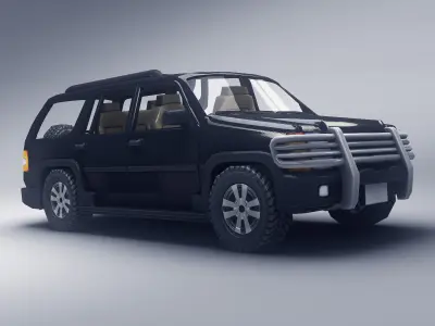 SUV 3 Low-poly 3D model