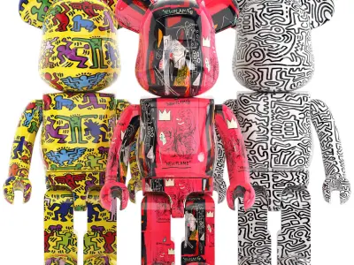 basquiat bearbrick collection 02 3D model