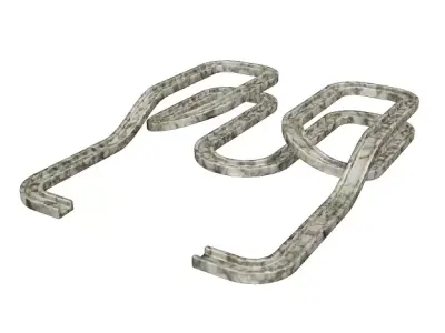 Elegant Race Track Low-poly 3D model
