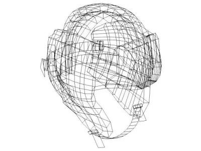 Martial-Art Headguard - Type 1 3D model