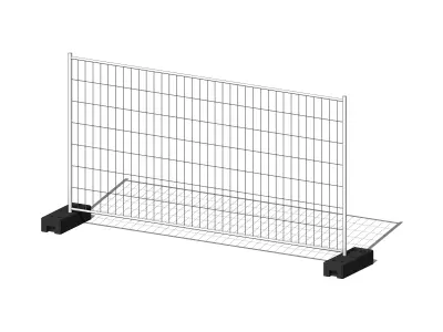 Mobile Fence - Revit Family 3D model