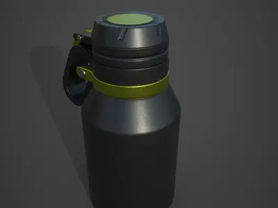water Thermos Low-poly 3D model