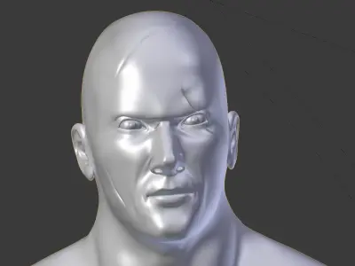 Muscular Man Heroic Model 3D model