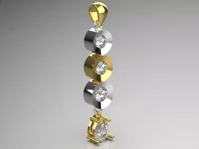 minimal jewelry pendant jp0283 3D print model