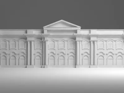 English Facade 3D model order
