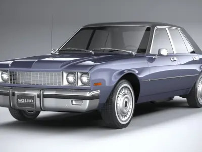 Generic American Classic sedan 1970 3D model