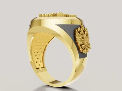 Mens Ring 3D print model E 03 3D print model