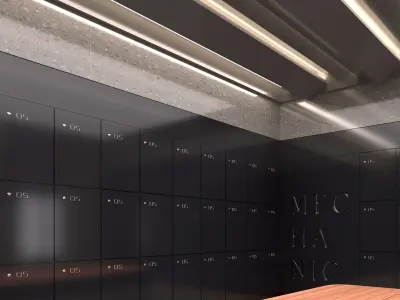 locker room 3D model