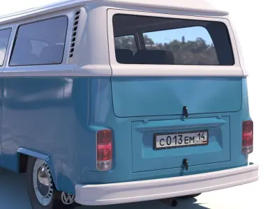 Volkswagen T2 3D model