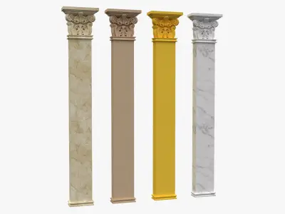 Corinthian Column 3d model 04 3D model