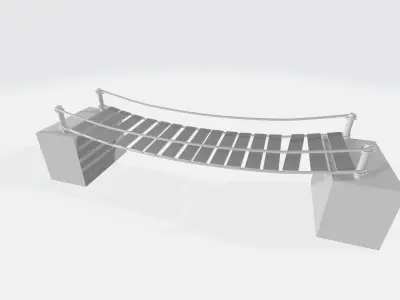bridge  Low-poly 3D model