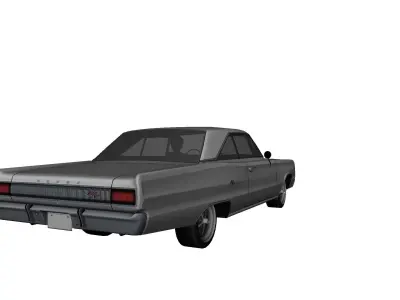 DODGE CHARGER RT 1967 Low-poly 3D model