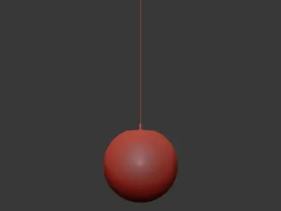 ClassiCon ball hanging from string 3D model