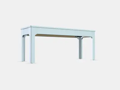 EKEDALEN Bench Low-poly 3D model