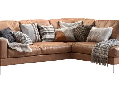 Capri sectional sofa 2 3D model