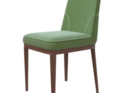 Pokoc Barton olive chair stitched 3D model