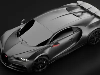 Bugatti Chiron Sport 2021 Noire Premium 3D model