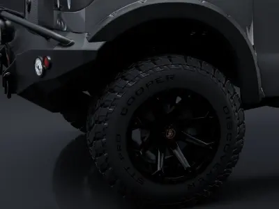 2012 Toyota Tundra Rigged C4D Low-poly 3D model