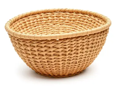 Natural Wicker Basket model pack Low-poly 3D model