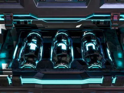 Sci-Fi Nuclear Weapon Case Free 3D model