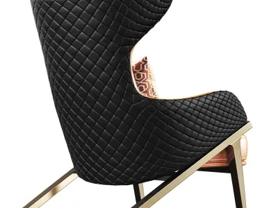 Luxury latest modern Armchair 3D model