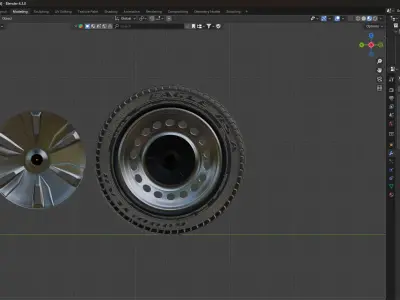 Volkswagen Transporter 2024 radkappe stahlfelge 3D model