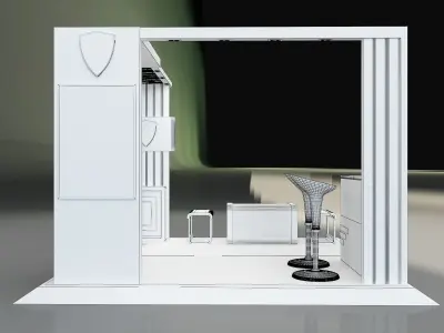 Booth Exhibition Stand a658b 3D model