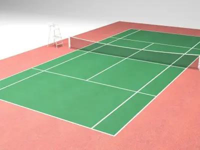 Tennis Ground 3D model