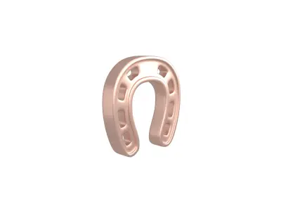 Horseshoe v1 005 Low-poly 3D model
