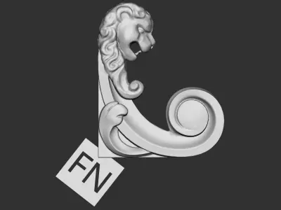 Classical door frame - Sample Free 3D model