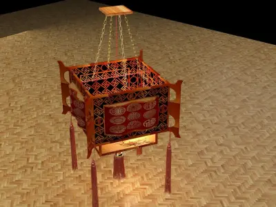Chinese palace lantern  3D model