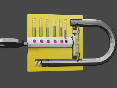 padlocks padlock 3D model