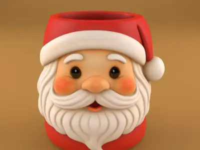Santa Claus Planter 3D print model
