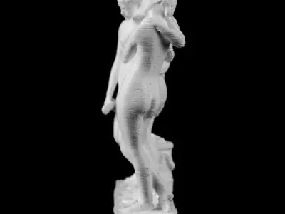 The tree graces Les trois graces Le Louvre 3D model