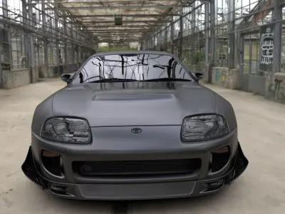 Toyota Supra v2 Low-poly 3D model