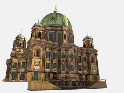 Berlin Cathedral German Berliner Dom 3d model Low-poly 3D model