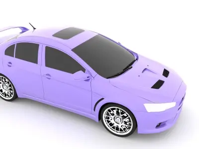Lencer sports car 3D model