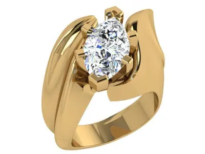 Marquise Tension Ring 3830 3D print model