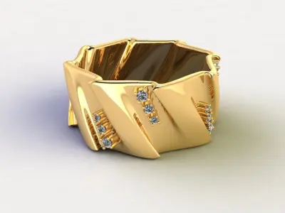 Ring Wave 3D print model
