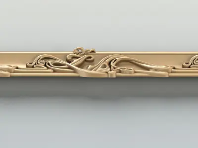 Molding 058 Art Nouveau 3D model