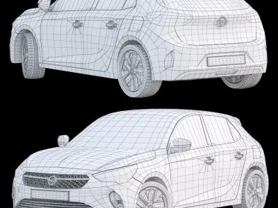 Opel E corsa 2019 3D model