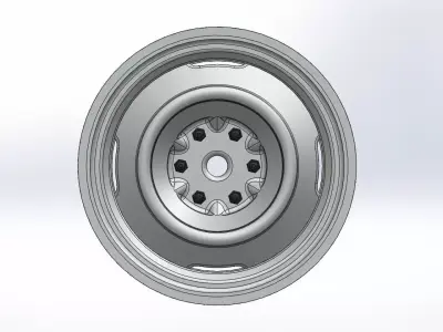 1 9 inch 1 10 toyota hilux wheel rims  with weight 3D print model