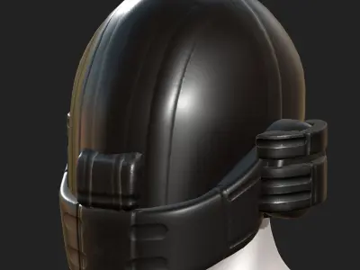 Helmet plastic mask protection pollution ball shaped Low-poly  Low-poly 3D model