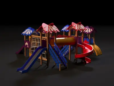 Childrens play complex 3D model