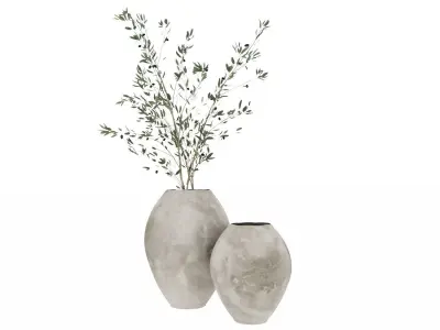 Rustic Vases 3D model