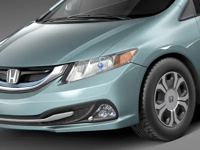 Honda Civic Sedan Hybrid 2013 3D model