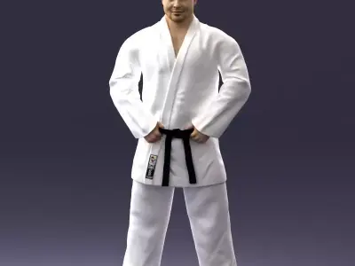 000089 Judo Fighter 1105 3dp 3D print model