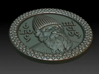 Saint Paisios Pendant 3D print model